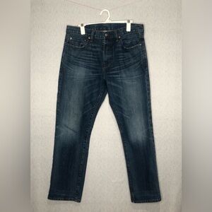 J Crew Men’s Jeans 34x29 Blue Straight Through Hip Narrow Leg Style 1040